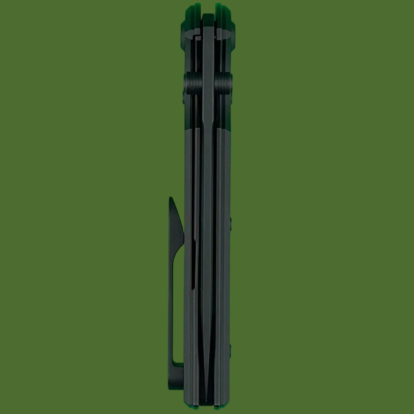 Chaves Blue Label Liberation 229 Liner Lock Black Knurled Aluminum Handles Black Hardware (Black Tanto)