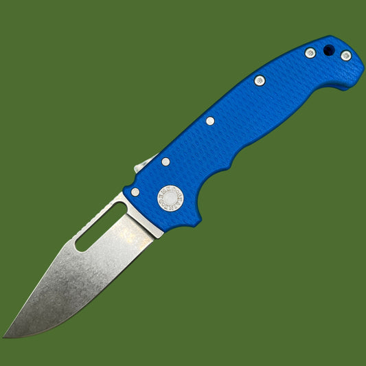 *Pre-Owned* Demko MG AD20 Clip Point Textured Blue G-10 3V