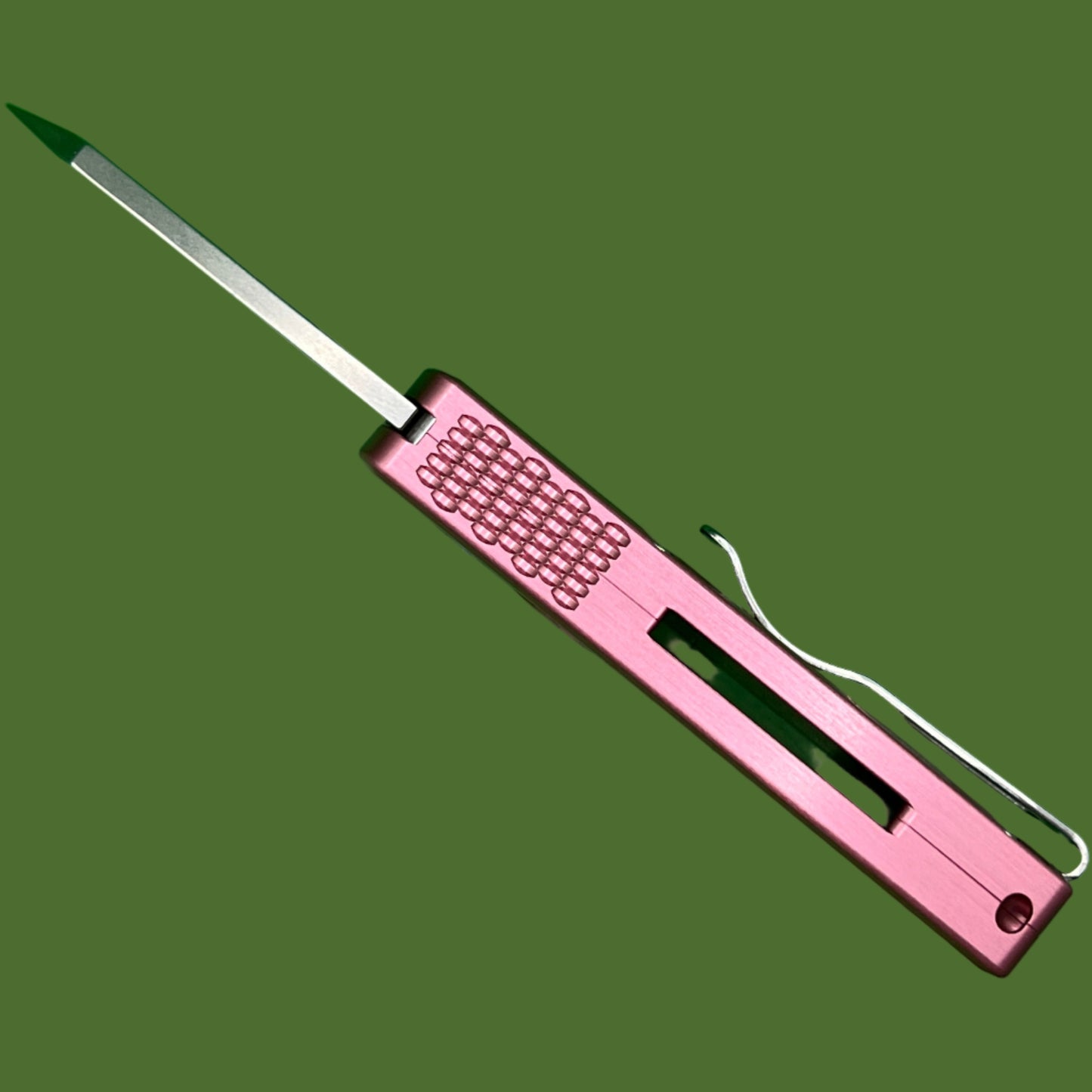 *Pre-Owned* Protech Runt 5 Auto Pink Aluminum