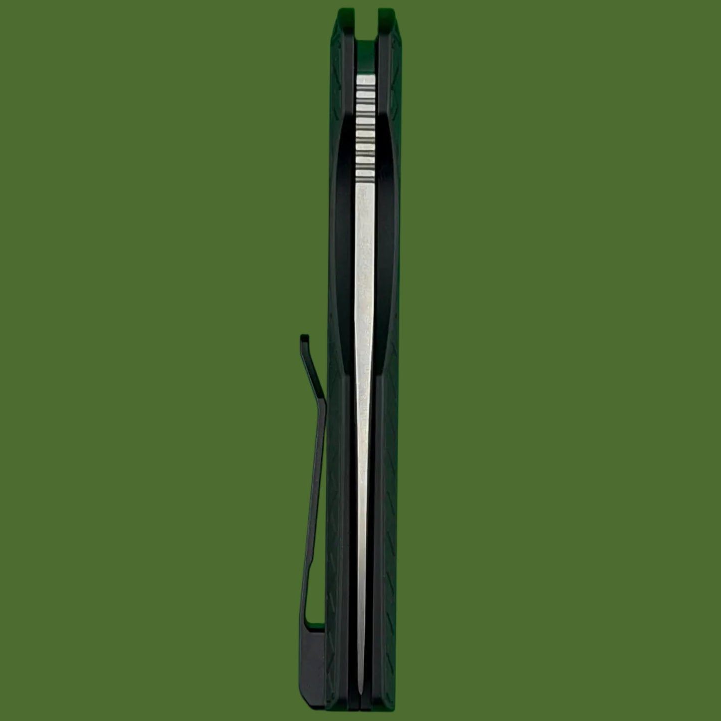 Protech Vero Synapse 2 Auto Black Herringbone Textured Aluminum Stonewash Blade VERO2105MM