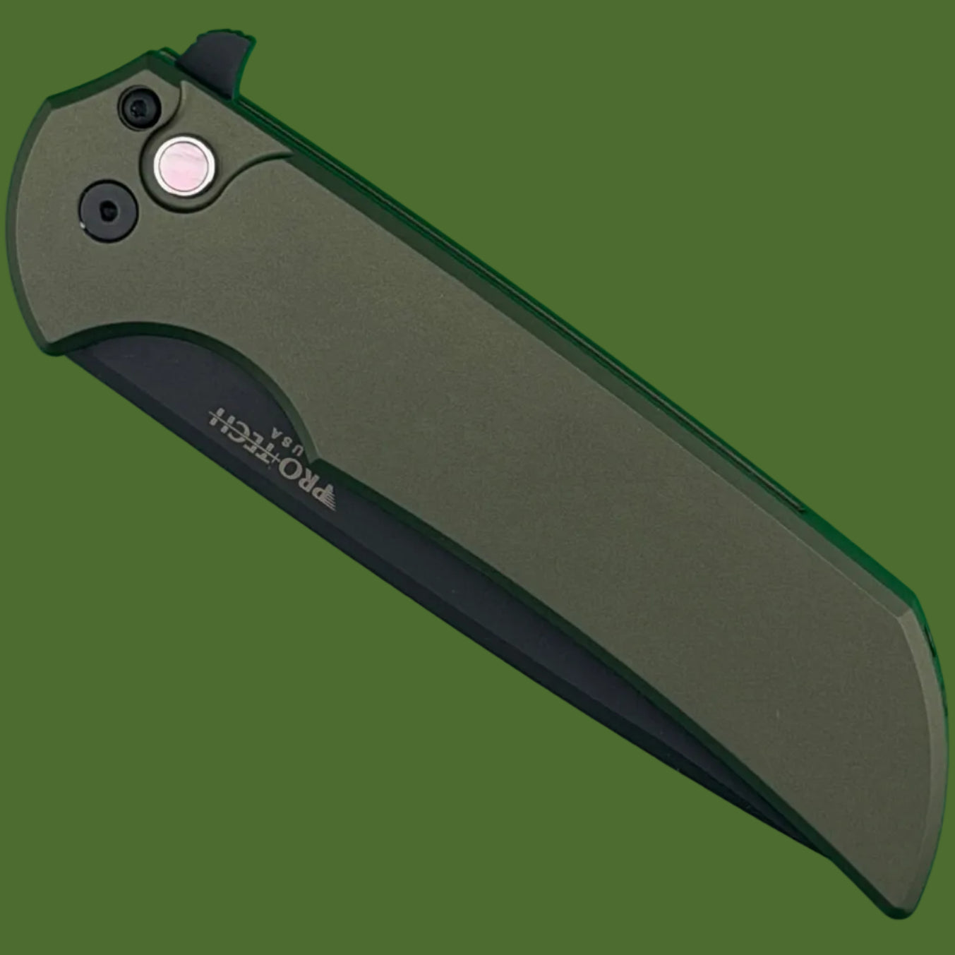 Protech Mordax Button Lock Green/Black Limited MX103-LTDGREEN