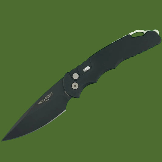 Protech TR-4 Auto Black Handle Black MagnaMax Blade T4103MM