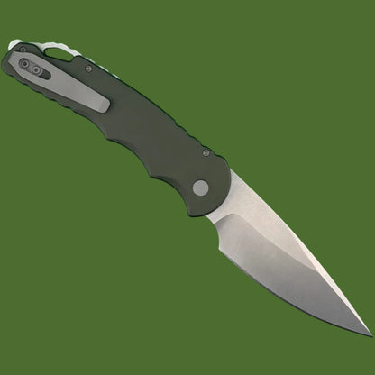 Protech TR-4 Auto OD Green Handle Stonewash MagnaMax Blade T4101MMGreen