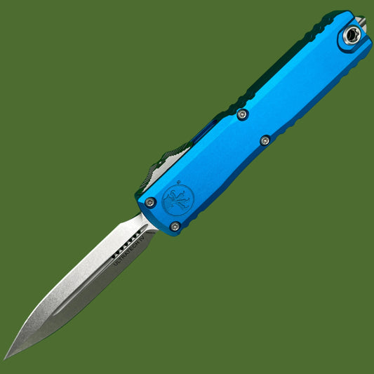 Microtech Ultratech D/E Gen IV Blue Stonewash Standard 11224-10BL