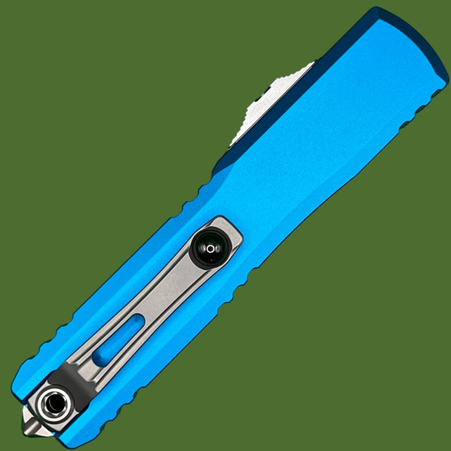 Microtech Ultratech D/E Gen IV Blue Stonewash Standard 11224-10BL