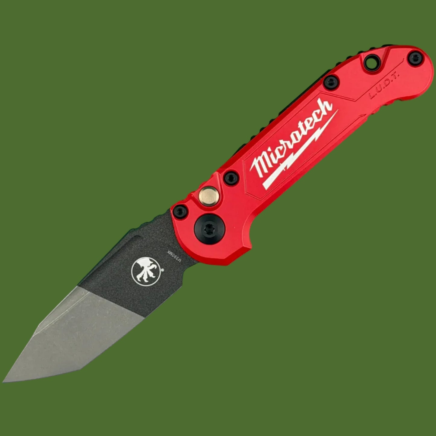Microtech LUDT T/E Milwaukee Red Signature Series Standard 1136-1MWS