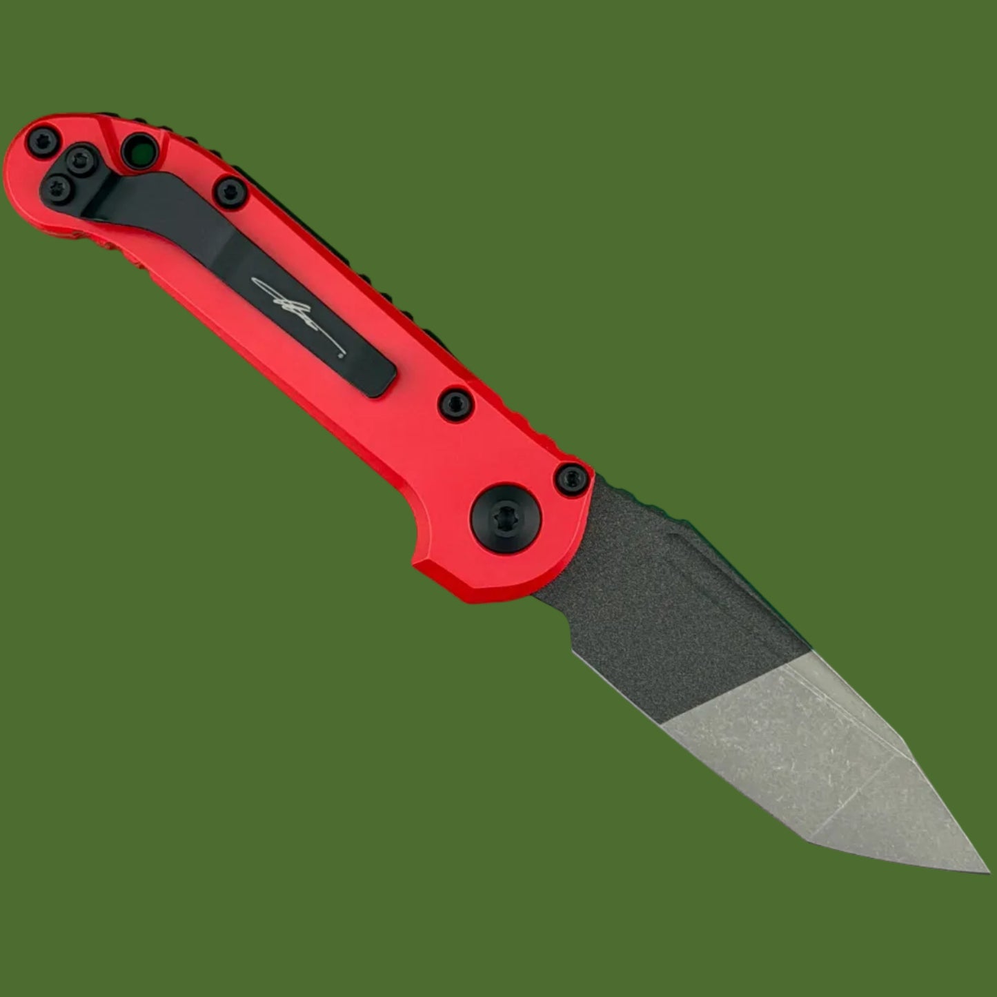 Microtech LUDT T/E Milwaukee Red Signature Series Standard 1136-1MWS