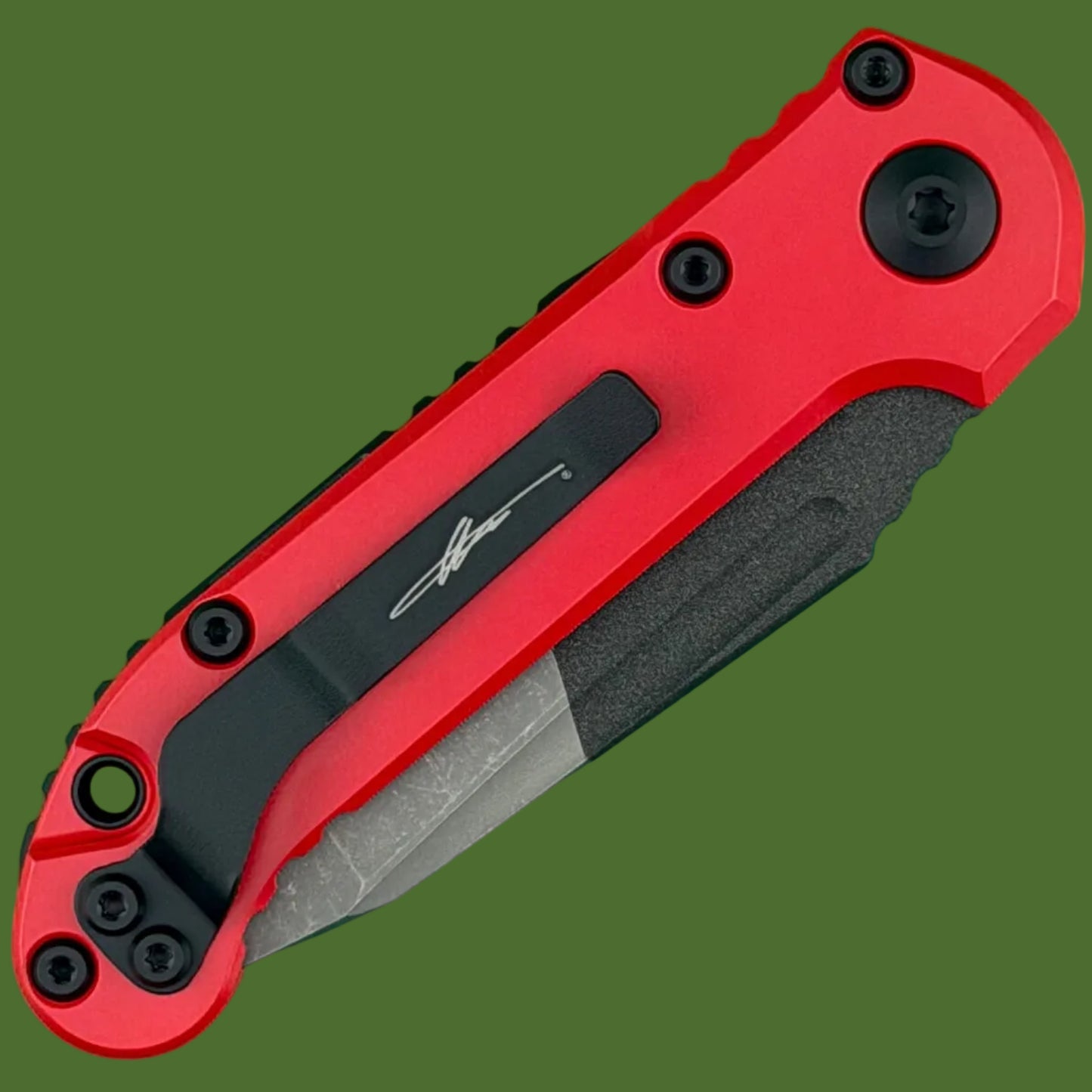 Microtech LUDT T/E Milwaukee Red Signature Series Standard 1136-1MWS