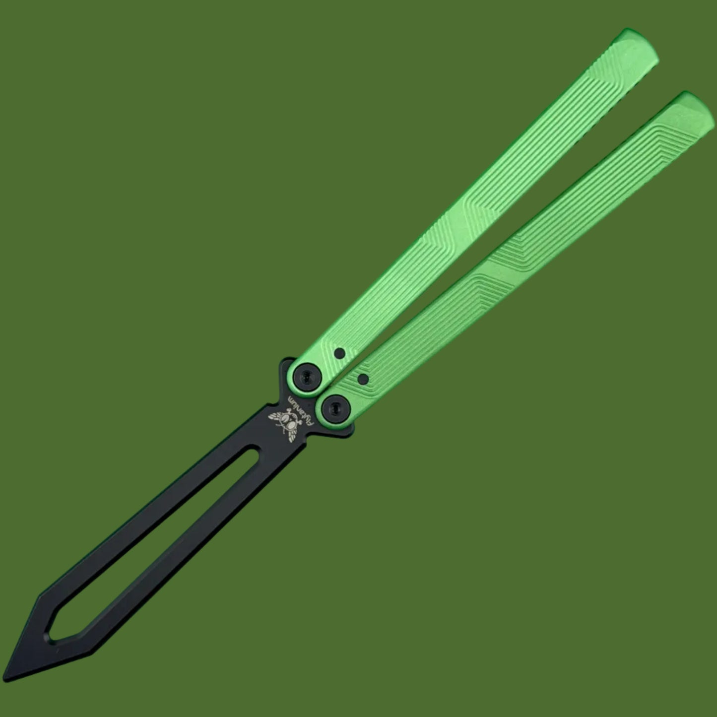 Flytanium Zenith Trainer 2.0 Balisong Radioactive Green/Black
