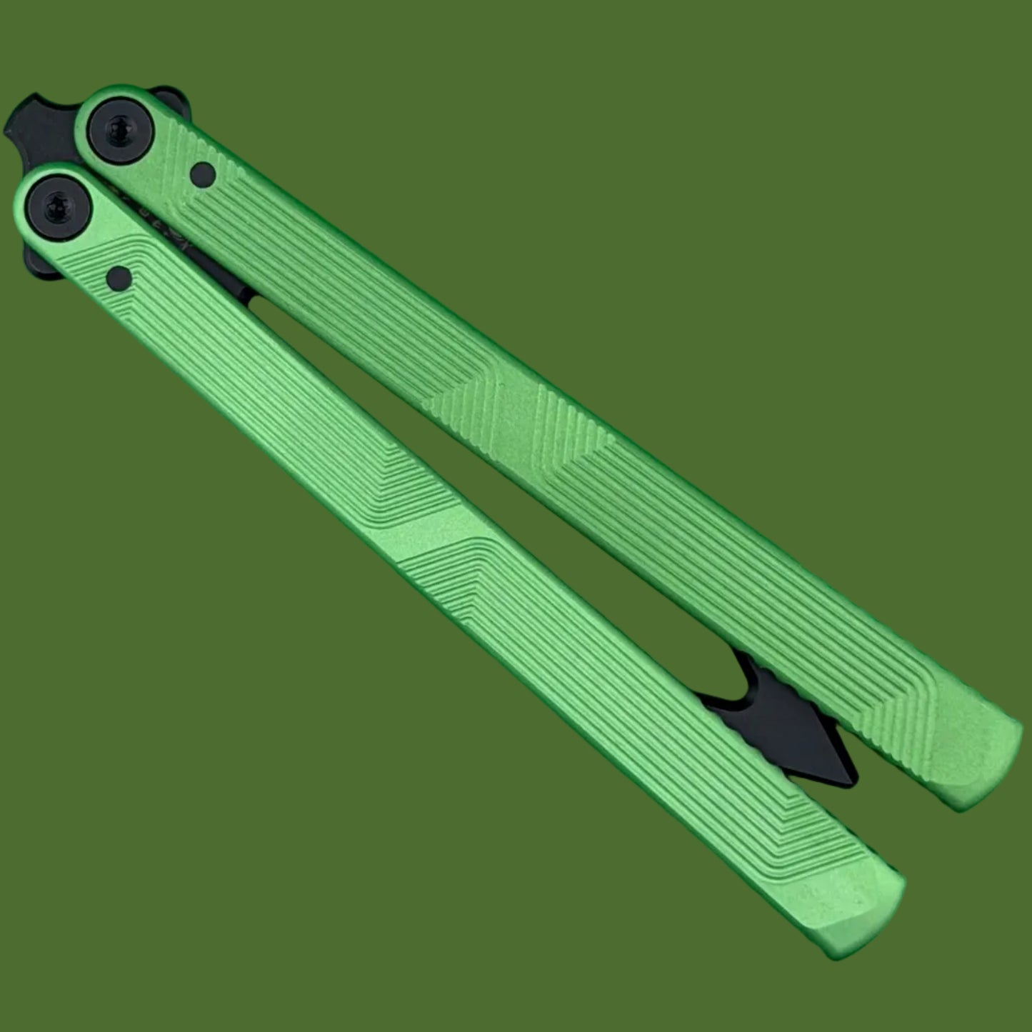 Flytanium Zenith Trainer 2.0 Balisong Radioactive Green/Black