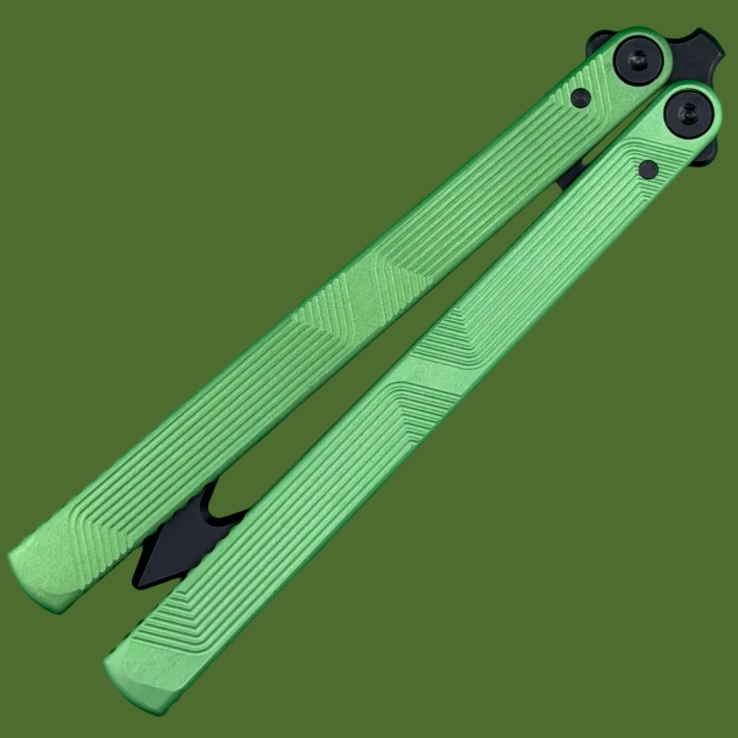 Flytanium Zenith Trainer 2.0 Balisong Radioactive Green/Black