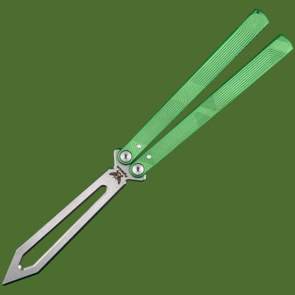 Flytanium Zenith Trainer 2.0 Balisong Radioactive Green/Stonewash