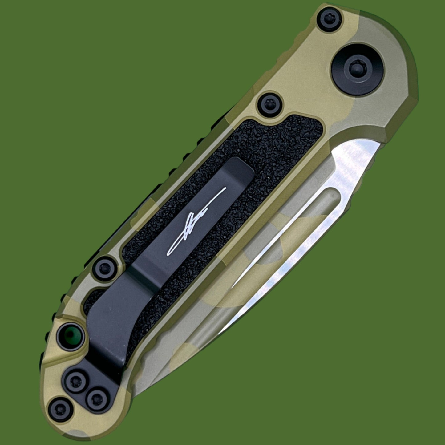 Microtech LUDT S/E Gen III Signature Series Bazooka Camo Standard 1135-1BOCS-Z4