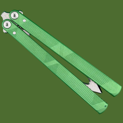 Flytanium Zenith Trainer 2.0 Balisong Radioactive Green/Stonewash