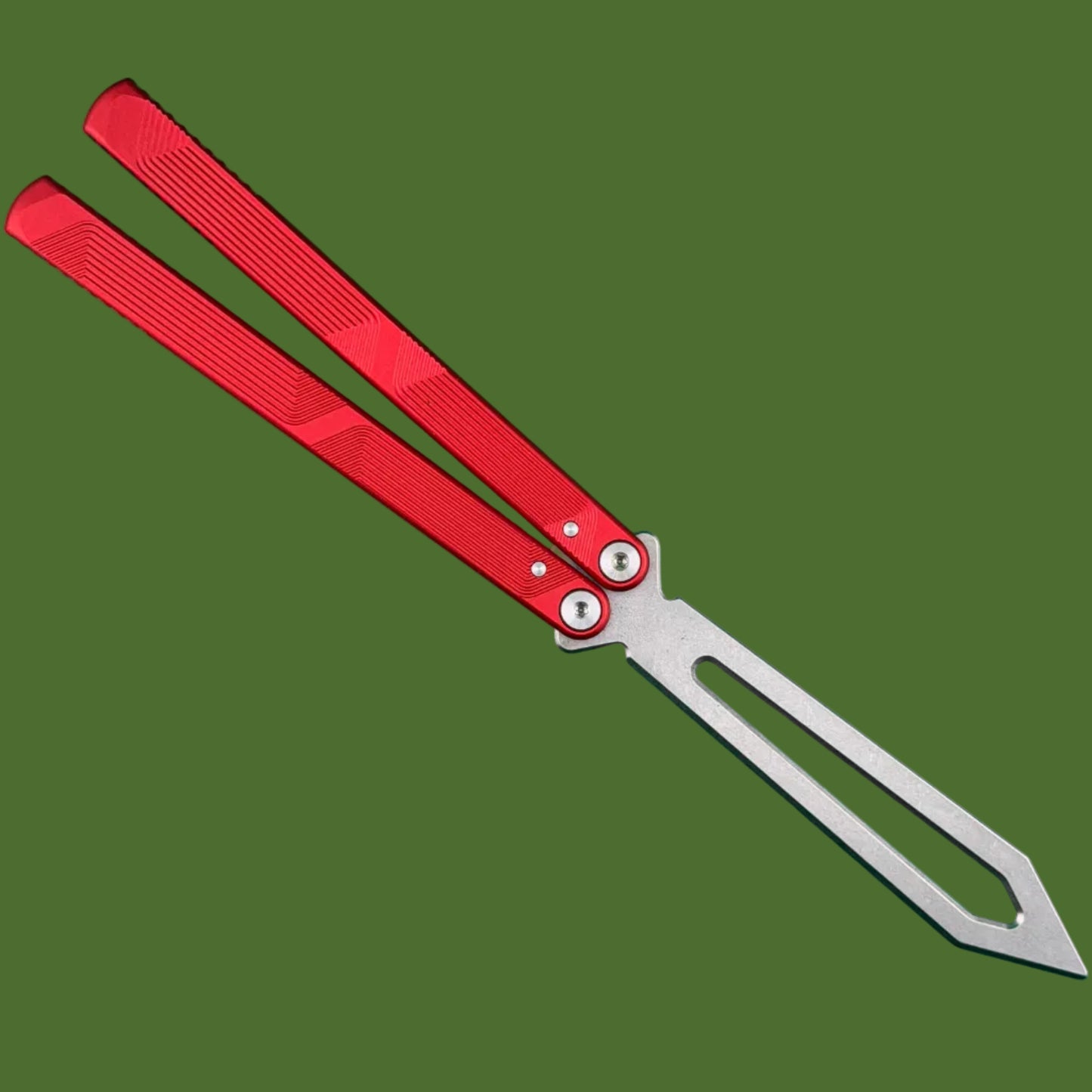Flytanium Zenith Trainer 2.0 Balisong Lava Red/Stonewashed