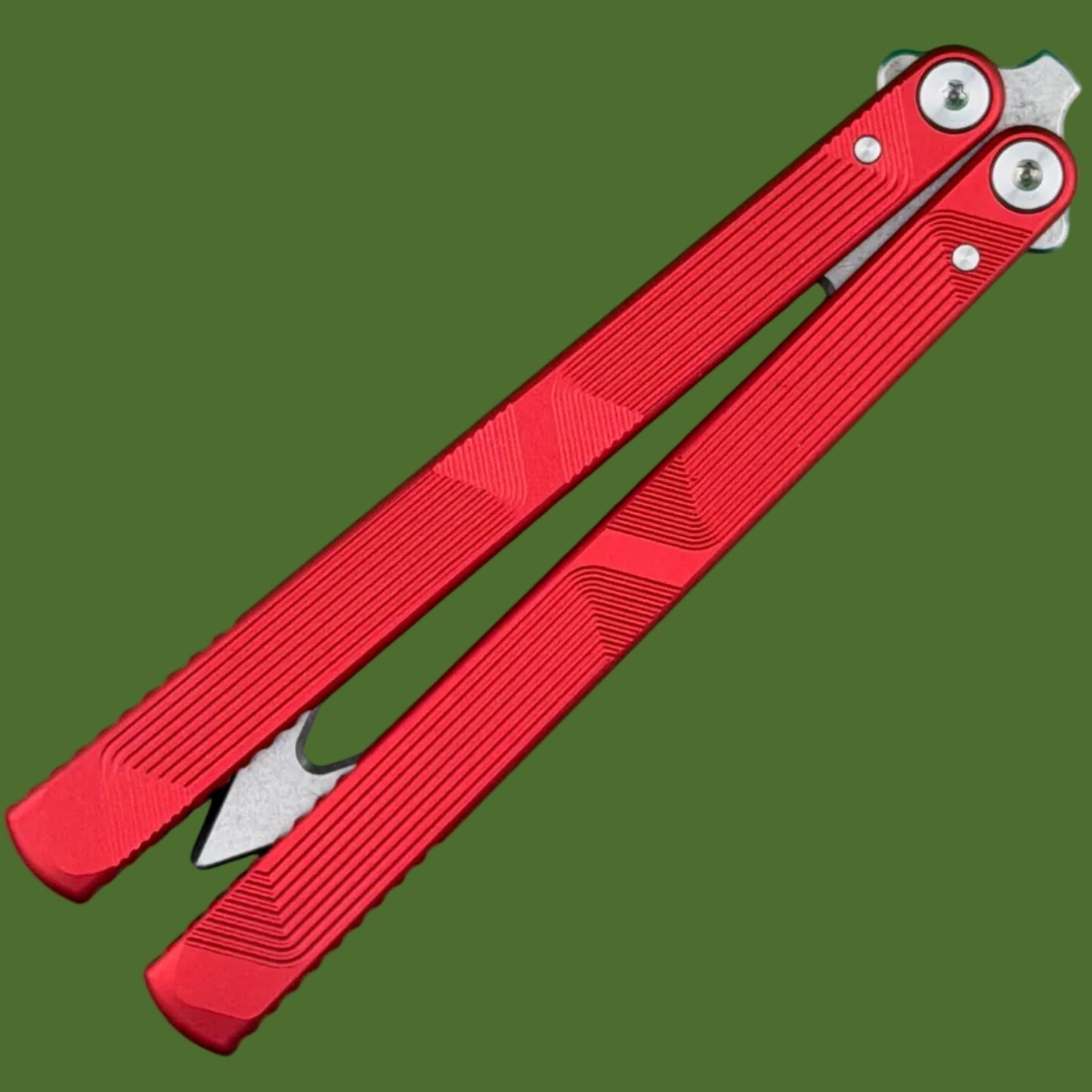Flytanium Zenith Trainer 2.0 Balisong Lava Red/Stonewashed