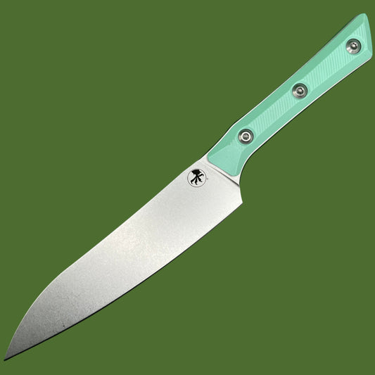 Microtech Utility Kitchen Knife G-10 Caribbean Blue Stonewash Standard 3400-10CA