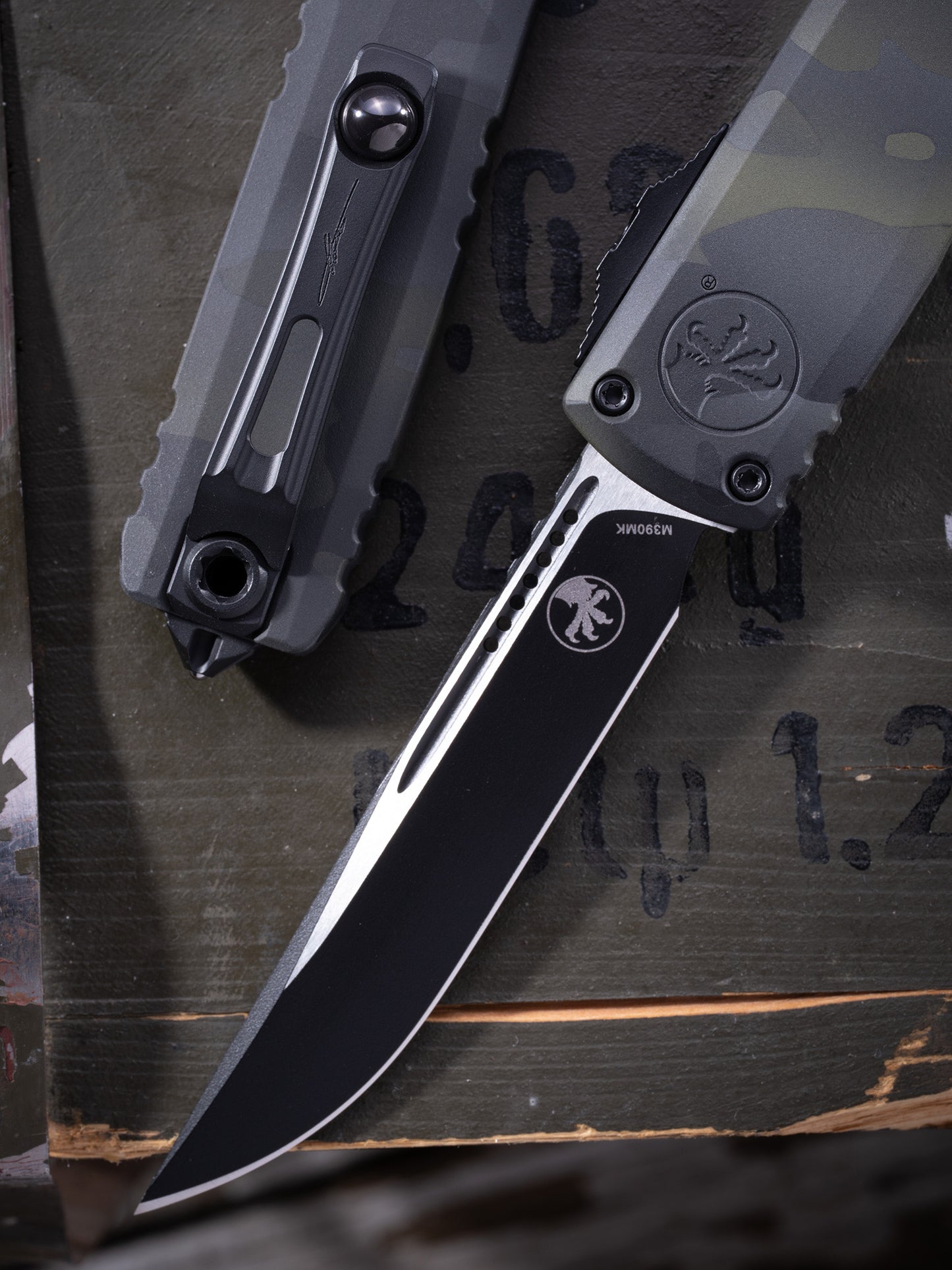 Microtech Ultratech ZBP S/E Springfield EDC Exclusive Dark Forest Camo Signature Series