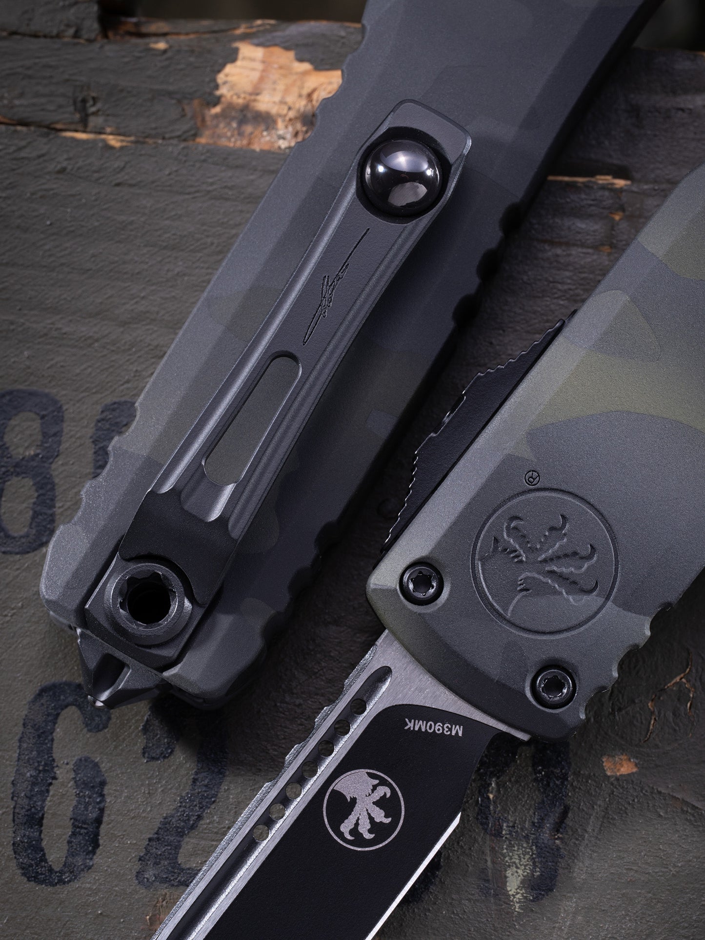 Microtech Ultratech ZBP S/E Springfield EDC Exclusive Dark Forest Camo Signature Series