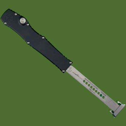 Microtech Halo VII Clip Point Marfione Select Stonewash Finish Hardcoat Anodized Alloy Double Vapor Blast Stainless