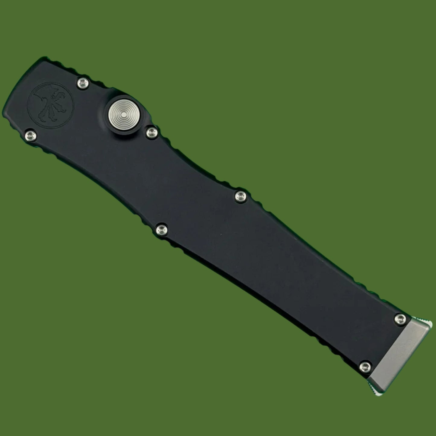 Microtech Halo VII Clip Point Marfione Select Stonewash Finish Hardcoat Anodized Alloy Double Vapor Blast Stainless