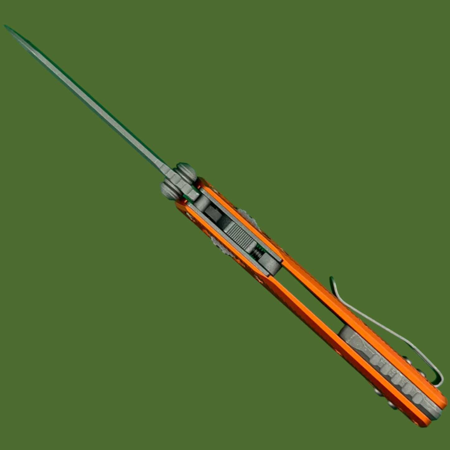Microtech MSI Mini S/E Fluted Orange Apocalyptic Standard 210M-10APFLOR