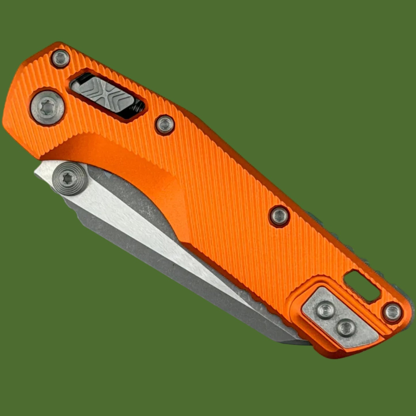 Microtech MSI Mini S/E Fluted Orange Apocalyptic Standard 210M-10APFLOR