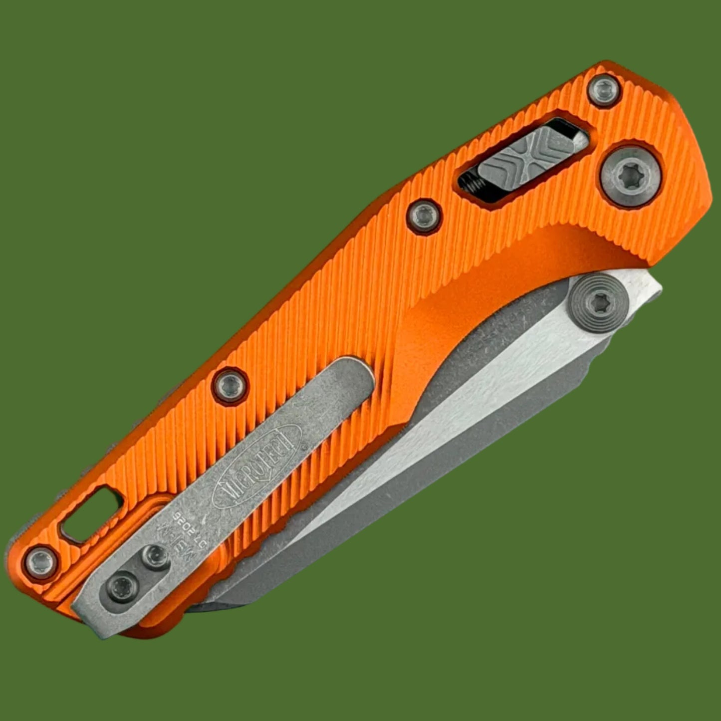 Microtech MSI Mini S/E Fluted Orange Apocalyptic Standard 210M-10APFLOR
