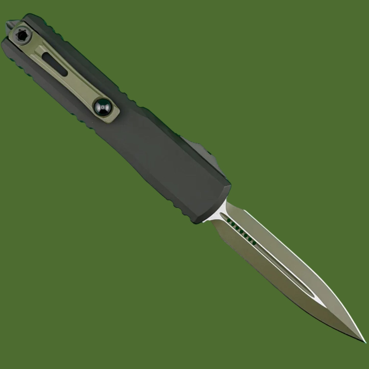Microtech Ultratech D/E Gen IV MagPul OD Green Bazooka Standard