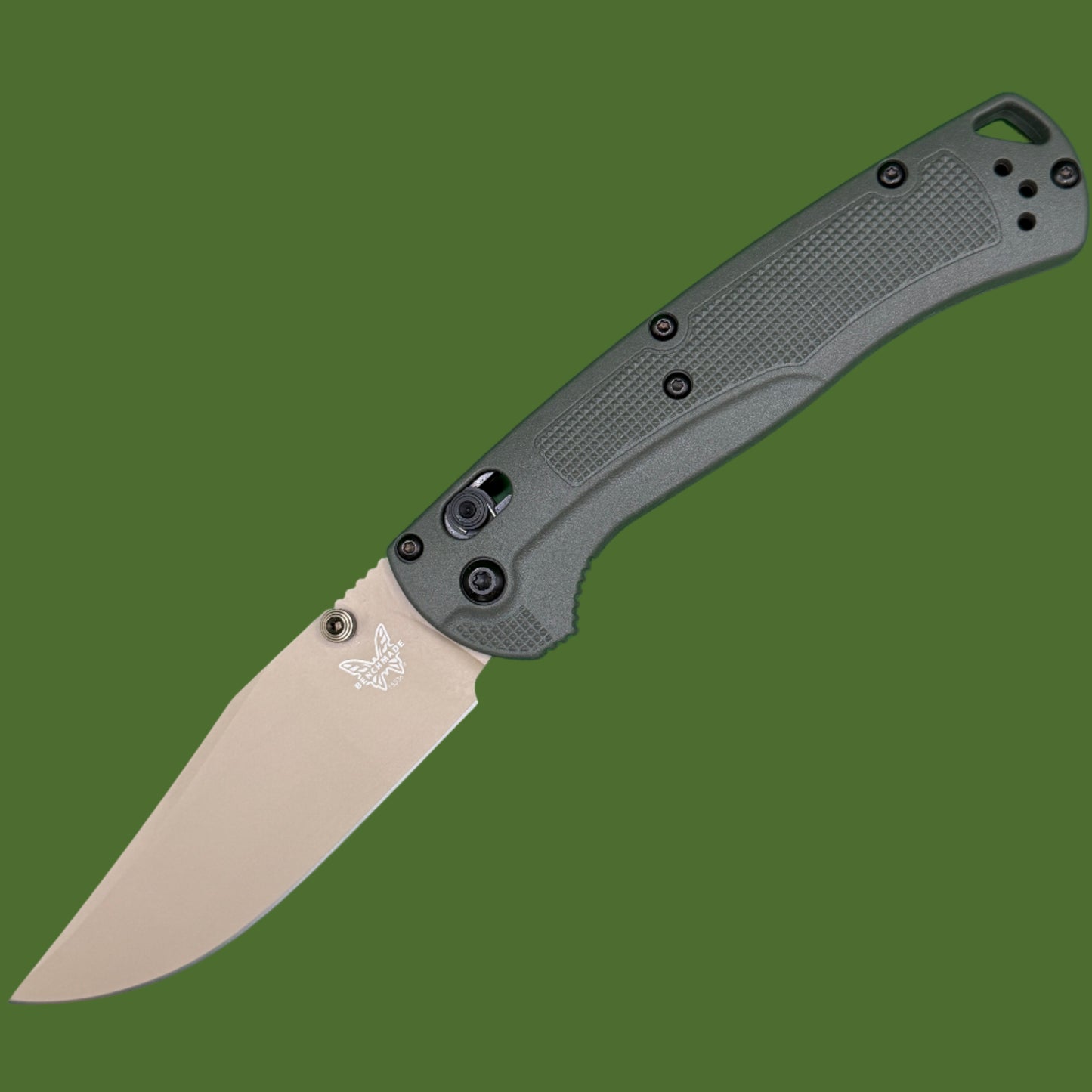 Benchmade Taggedout Axis Lock Deep Olive Grivory 15536TN-02