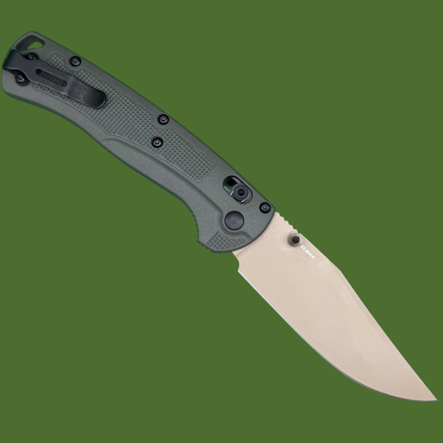 Benchmade Taggedout Axis Lock Deep Olive Grivory 15536TN-02