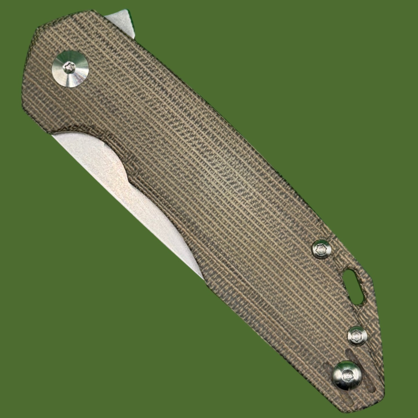 GiantMouse ACE Corta Liner Lock Green Micarta