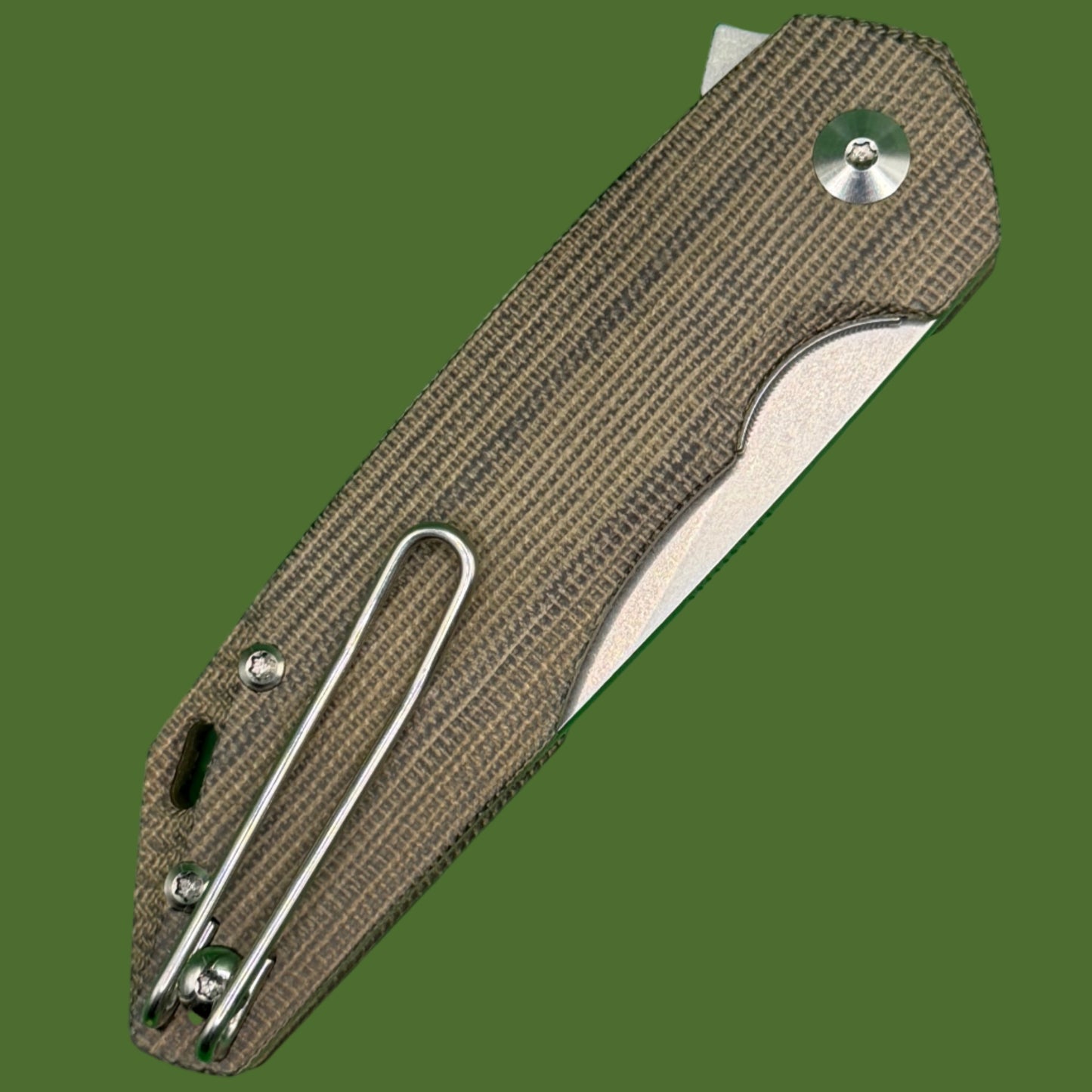 GiantMouse ACE Corta Liner Lock Green Micarta