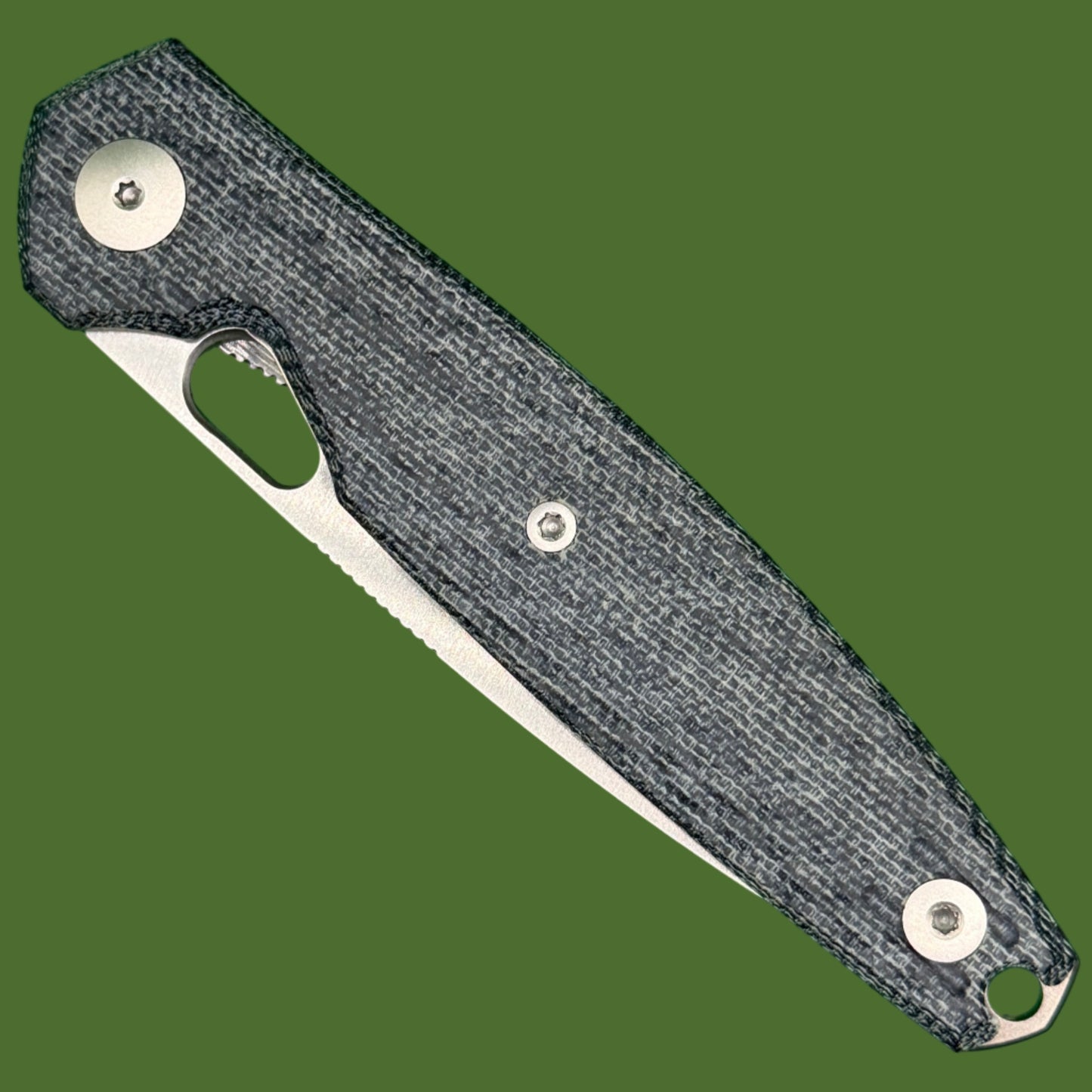 GiantMouse ACE REO Liner Lock Blue Denim Micarta