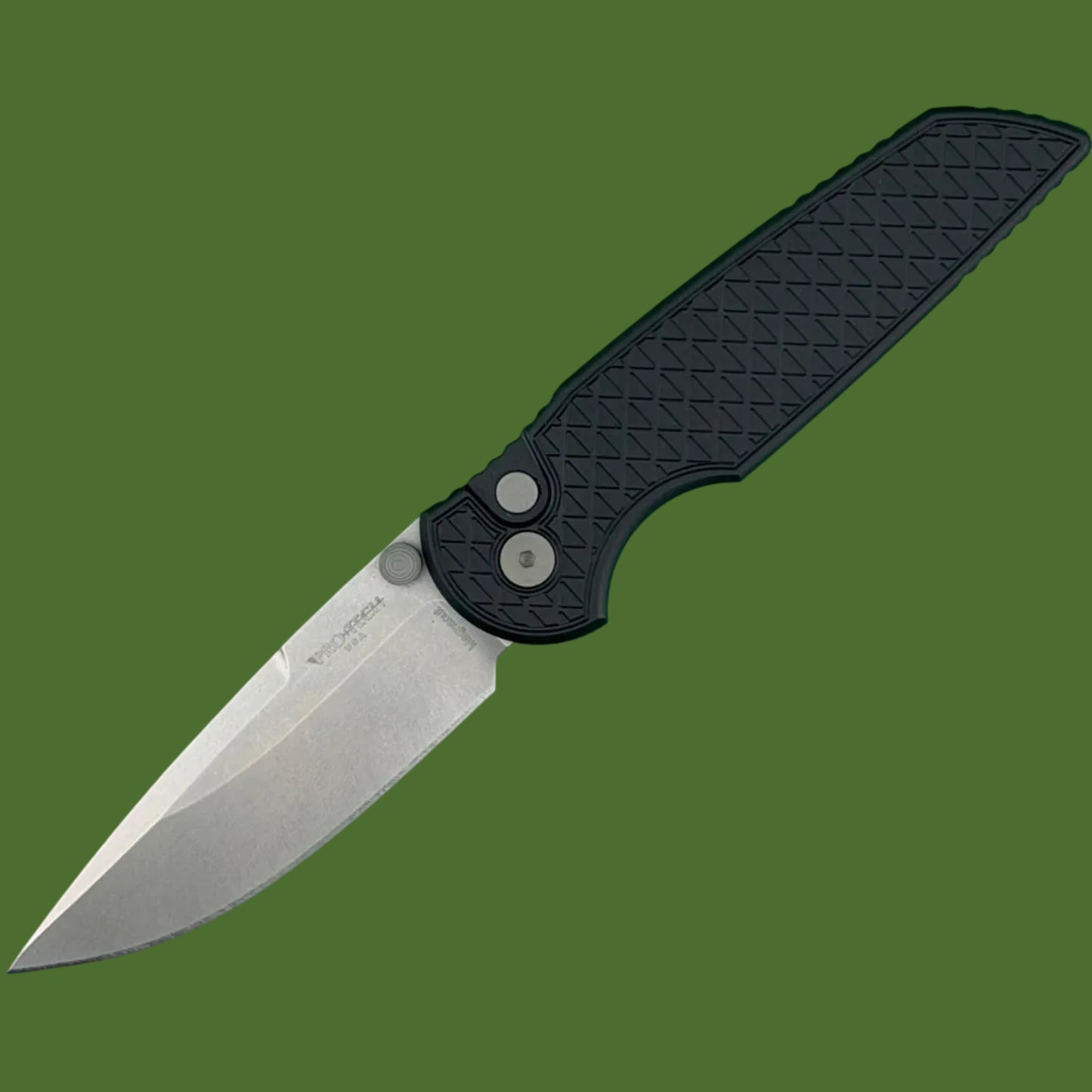 Protech TR-3 Integrity Black Relic Texture Stonewash Blade INT1105