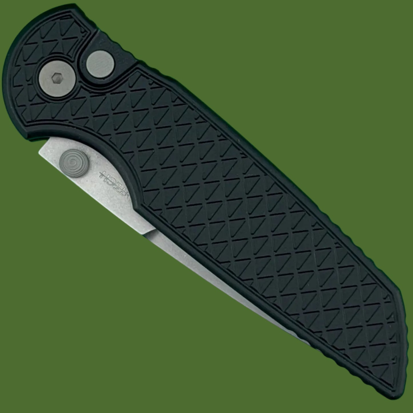 Protech TR-3 Integrity Black Relic Texture Stonewash Blade INT1105