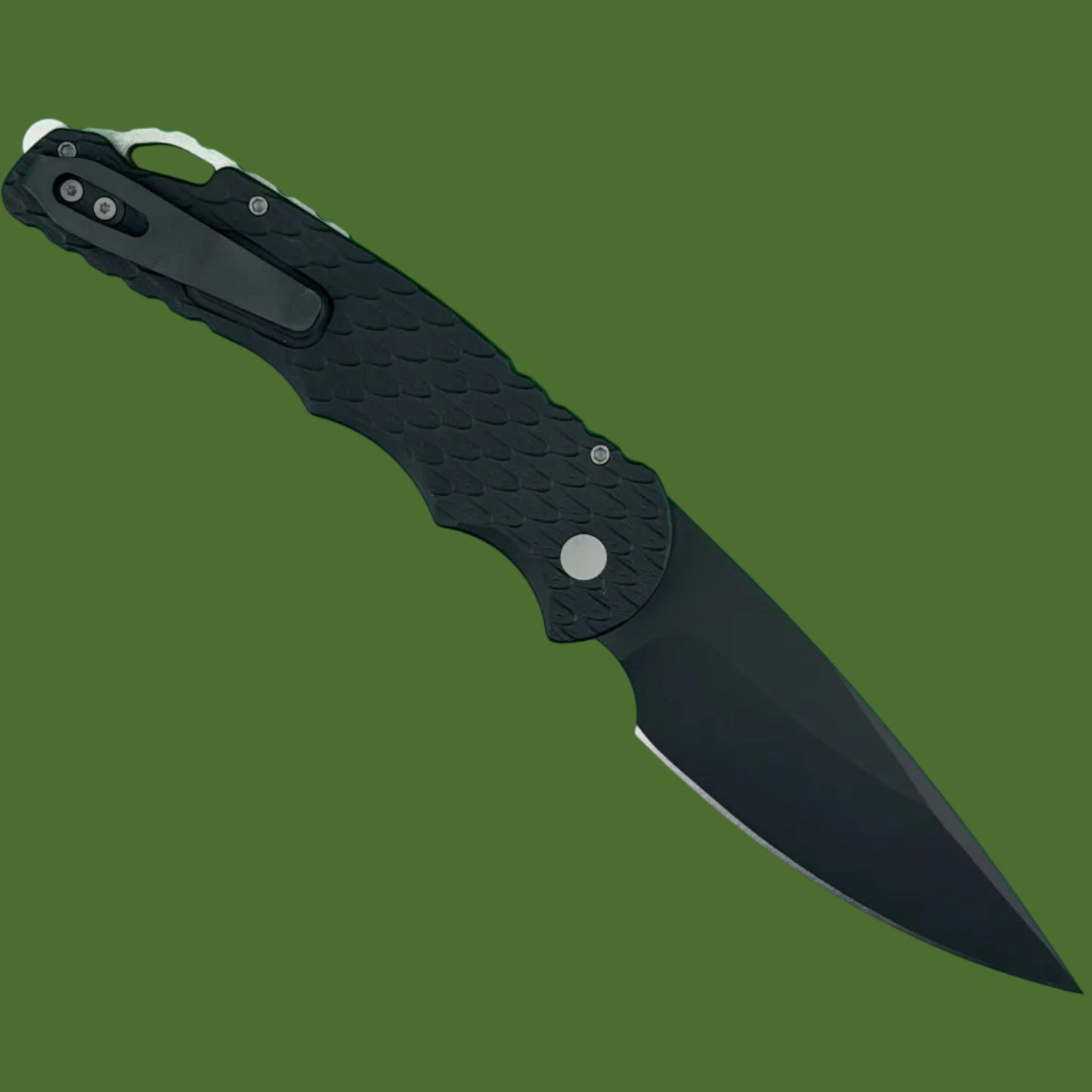 Protech TR-4 Auto Black Feather Texture DLC MagnaMax Blade T4106FMM