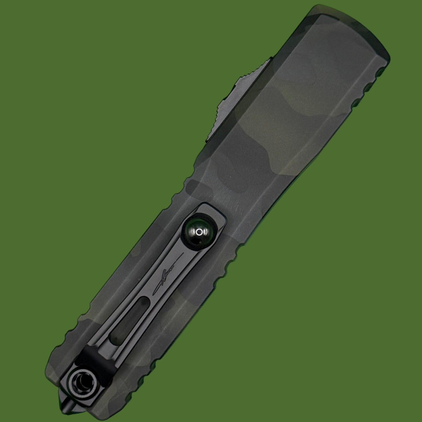 Microtech Ultratech ZBP S/E Springfield EDC Exclusive Dark Forest Camo Signature Series