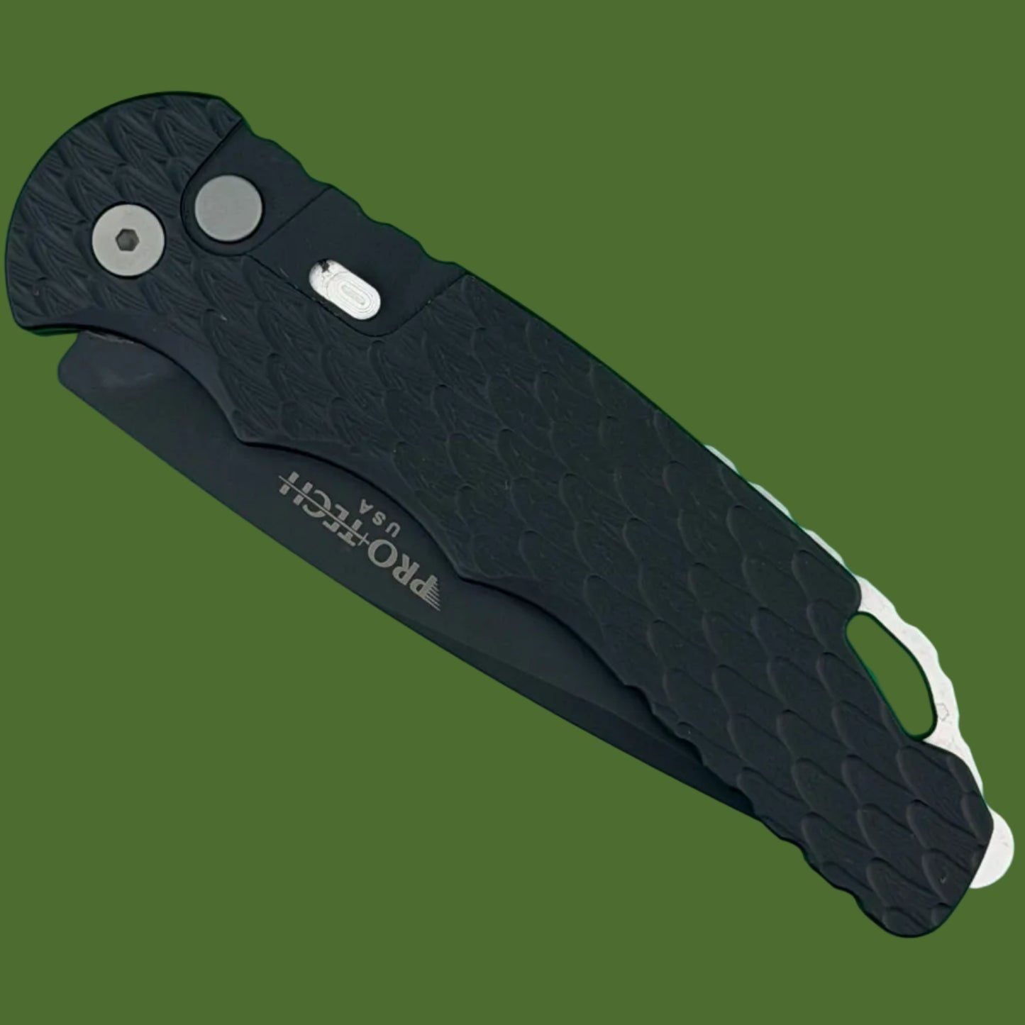 Protech TR-4 Auto Black Feather Texture DLC MagnaMax Blade T4106FMM