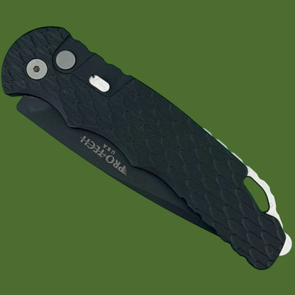 Protech TR-4 Auto Black Feather Texture DLC MagnaMax Blade T4106FMM