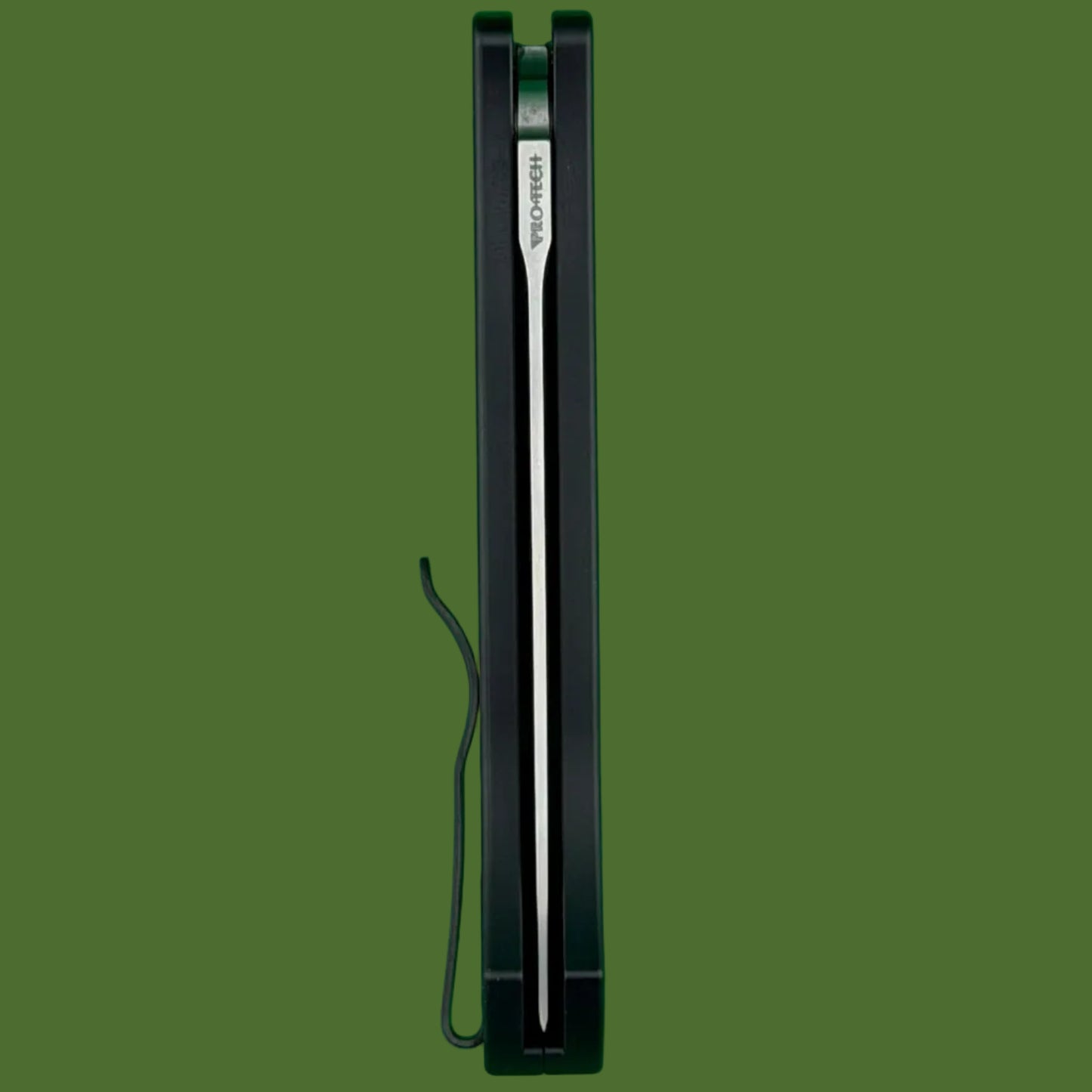 Protech Brend Classic Auto Smooth Black Aluminum Stonewashed Blade WB1101