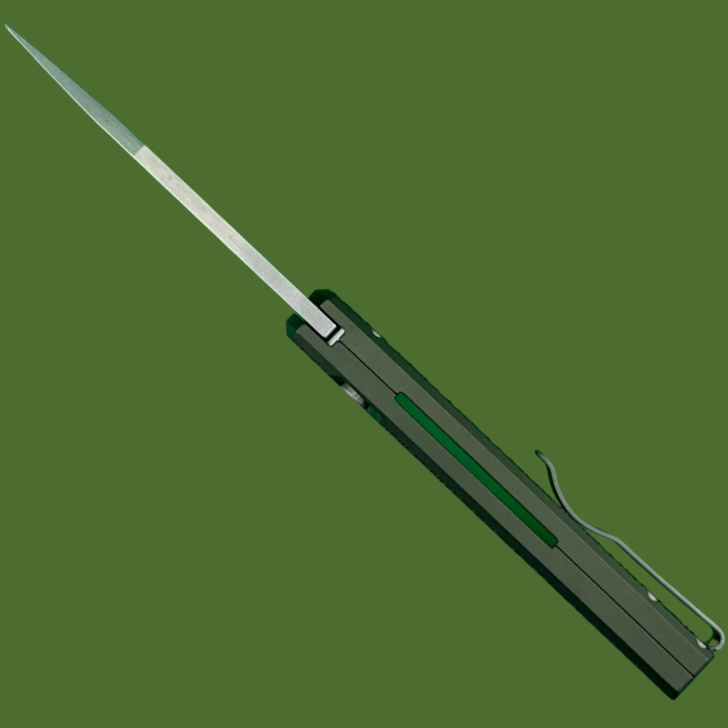 Protech Chaves Scapegoat Auto Green Carbide Textured Aluminum Stonewash MagnaMax Blade RCS1105-GREEN