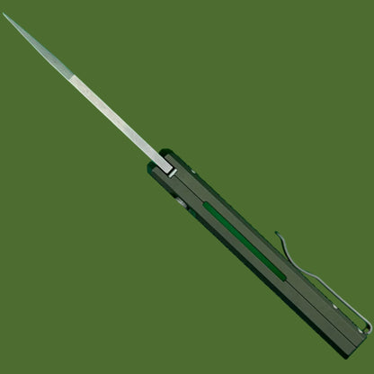 Protech Chaves Scapegoat Auto Green Carbide Textured Aluminum Stonewash MagnaMax Blade RCS1105-GREEN