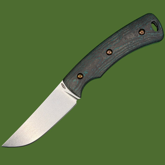 TRM Tagalong Springfield EDC Exclusive Brittany Blue CamoCarbon Fixed Blade