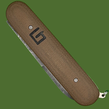 *Pre-Owned* Chuck Gedraitis Switch Army Switchblade Green Canvas Micarta