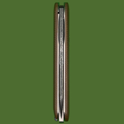 *Pre-Owned* Chuck Gedraitis Switch Army Switchblade Green Canvas Micarta