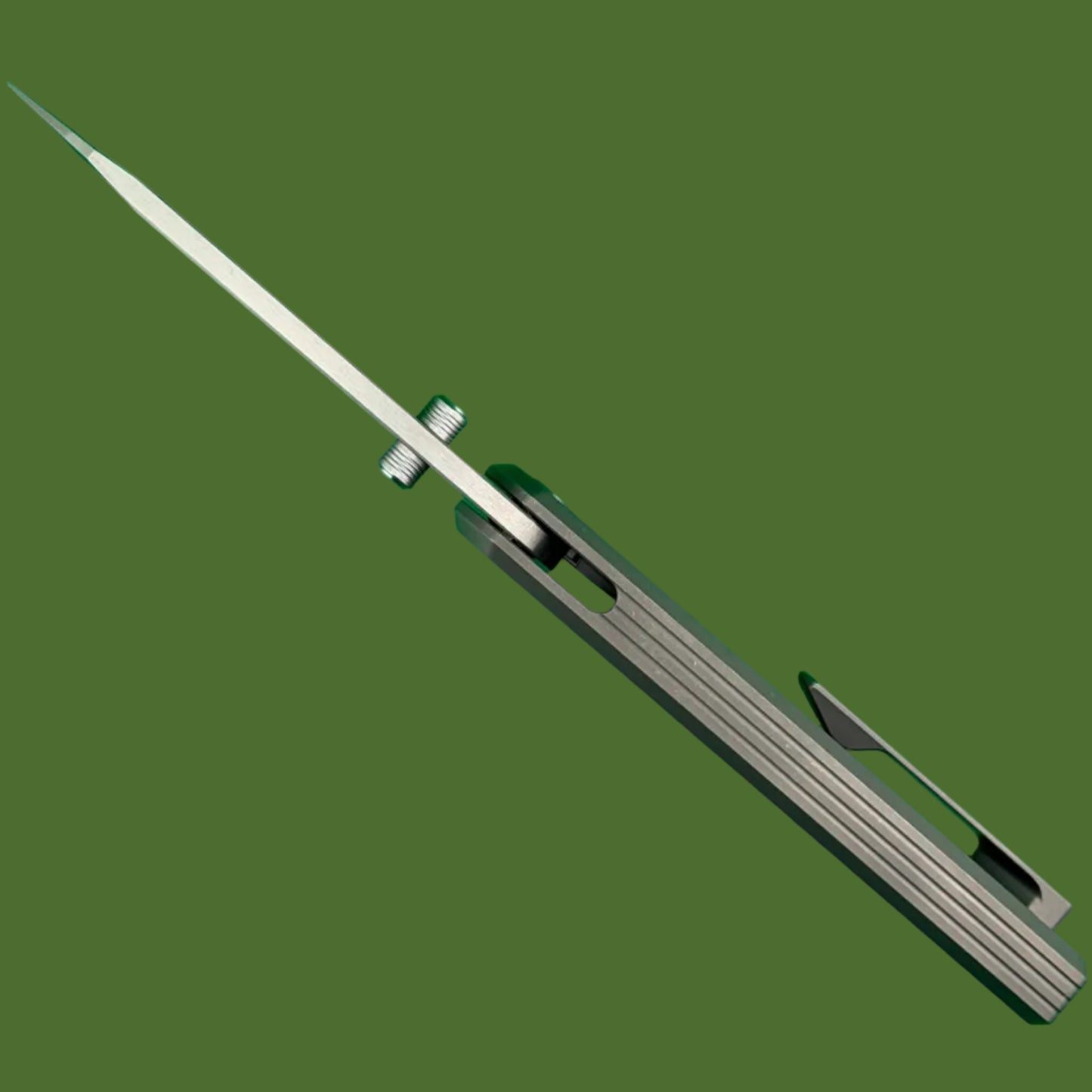 Chaves x Brad Blount Arrestor 229 Integral (Stonewash Titanium, Satin Blade)