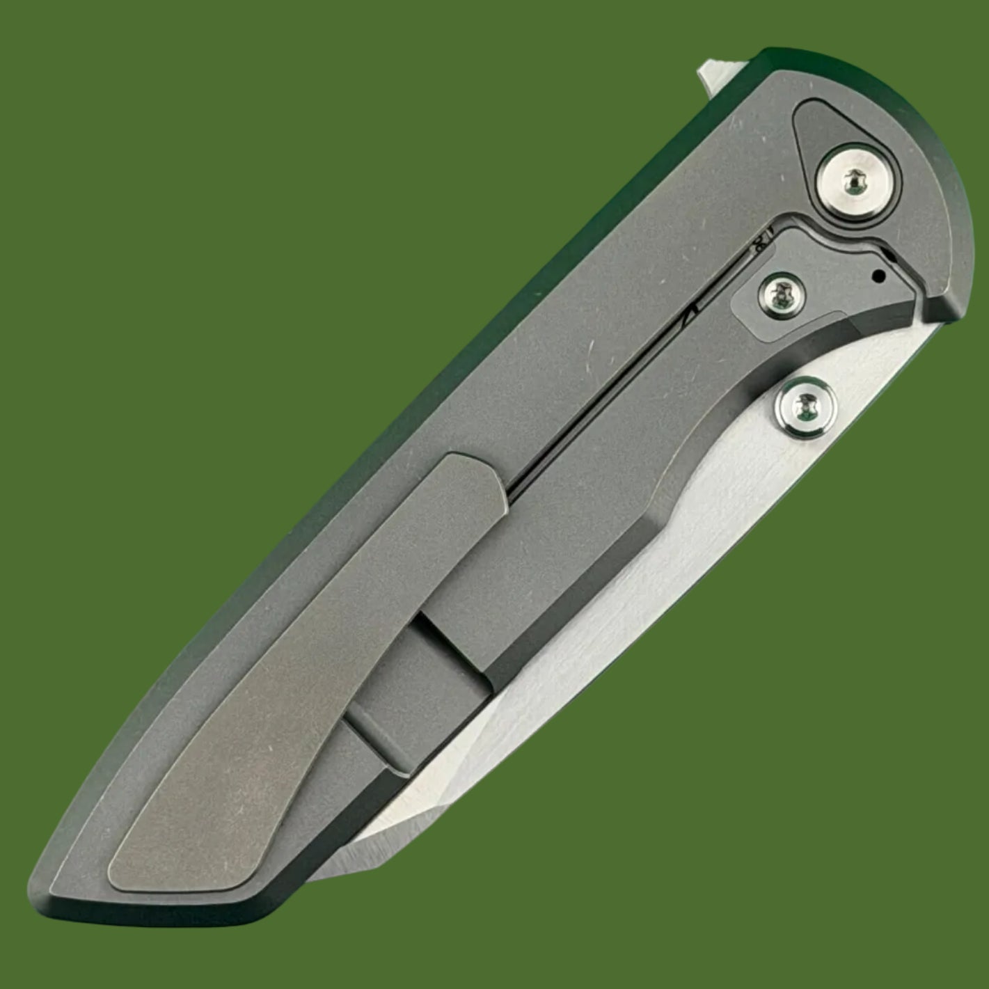 Chaves x Brad Blount Arrestor 229 Integral (Stonewash Titanium, Satin Blade)