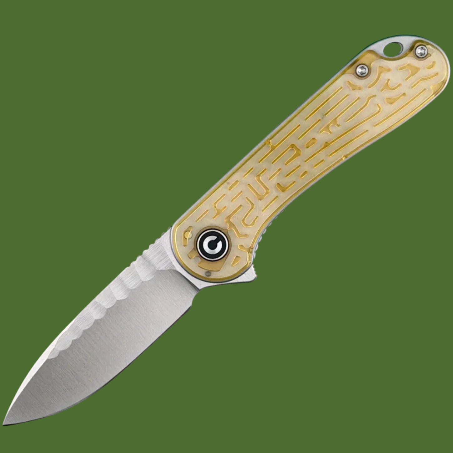 Civivi Elementum Liner Lock Polished Ultem Rock Grind