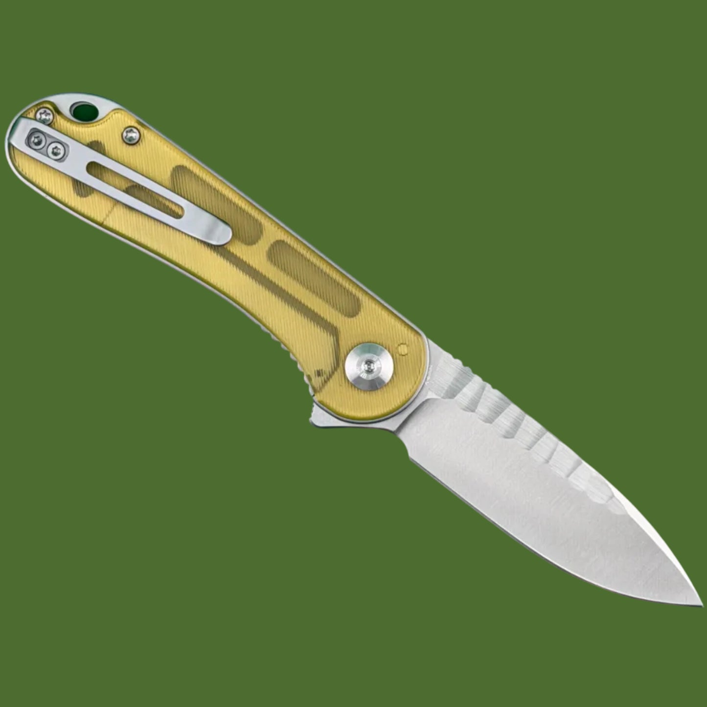 Civivi Elementum Liner Lock Polished Ultem Rock Grind